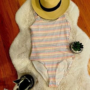 Onia Kelly multicolor dots swimsuit